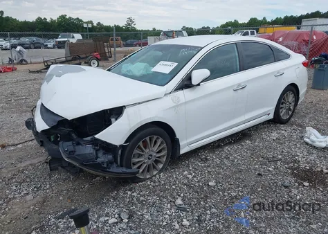 2015 Hyundai Sonata Limited z USA, uszkodzony, nr VIN 5NPE34AF4FH188413